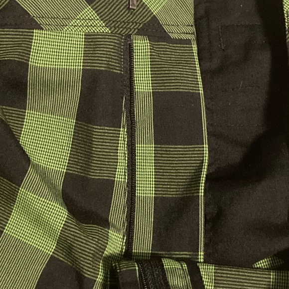 Adidas golf pants green black plaid 38 x 32 like new - Picture 7 of 9